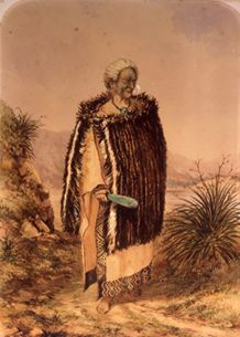 Rangihaeata (Te Rangihaeata) New Zealand Māori chief who killed Captain Wakefield at the Wairau massacre, June 1848 [1843]