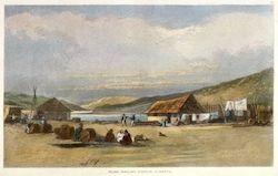 Thom's whaling station, Porerua (Porirua) [Between 1842 and 1845]